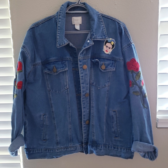 Forever 21 Jackets & Blazers - Denim embrodied jacket